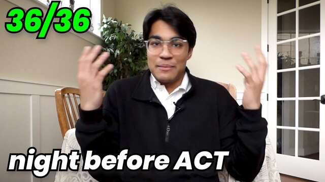 What to Do the Night Before the ACT (Last Minute CRAM & TIPS)