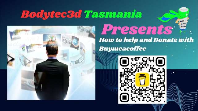 Support Bodytec3D Tasmania and Donate through BuyMeACoffee.com