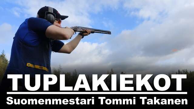 Tuplakiekkojen ampuminen - suomenmestari Tommi Takanen