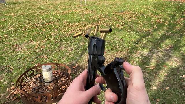 S&W Model 3 "Schofield" (repro) POV firing