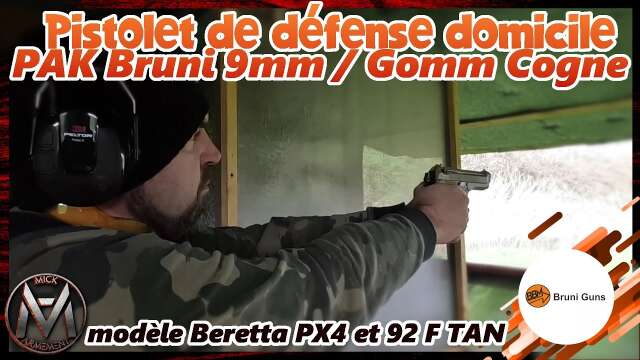 Pistolet d'alarme 9mm PAK Beretta px4 et 92 F défense domicile