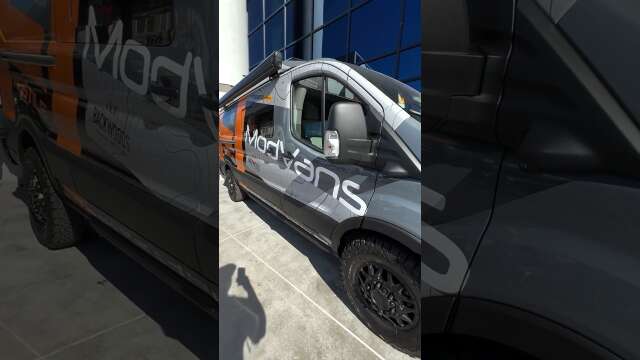 Out-Footed! ModVans & FOES Racing Ford Transit Low Roof Camper Van At SEMA Show 2023 In Las Vegas