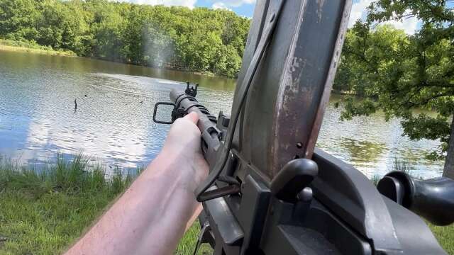 Madsen (semi-auto) POV firing