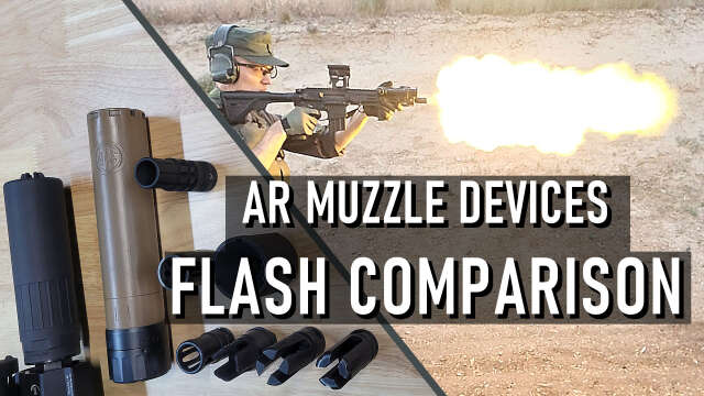 AR Muzzle Devices Flash Comparison