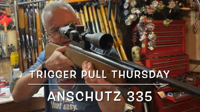 Trigger pull Thursday Anschutz model 335 .177 caliber break barrel spring piston air rifle