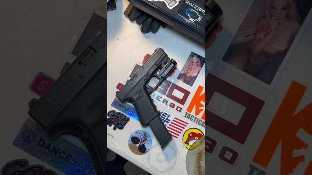 Glock 23 With Extended Magazine