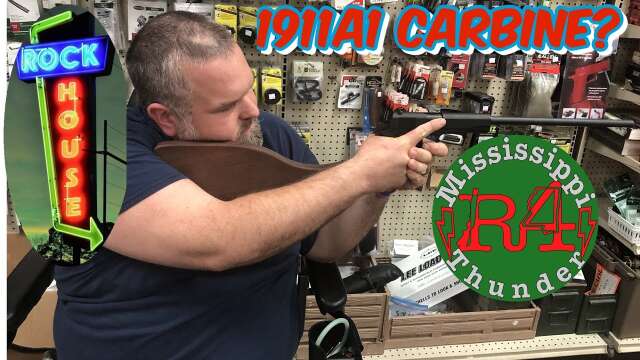Iver Johnson Arms 1911A1 Carbine tabletop at Rock House Gun & Pawn - December 3, 2023