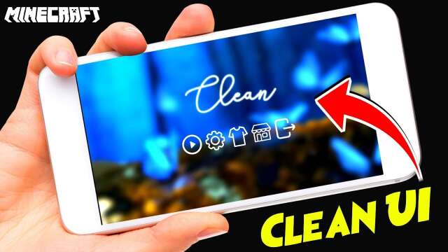 Clean UI For Minecraft PE | Change Your Booring Minecraft To New Minecraft