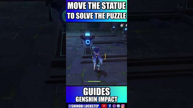 Move the statue to solve the puzzle Genshin Impact #guide