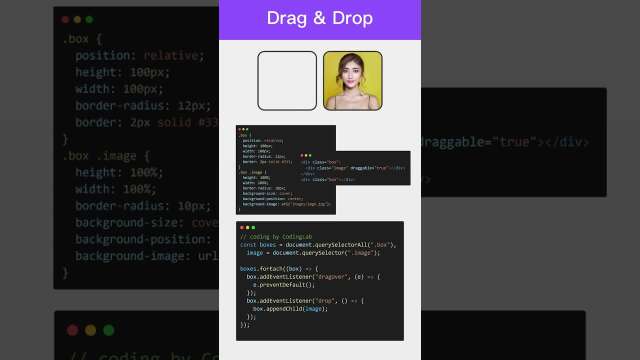 Drag & Drop in JavaScript