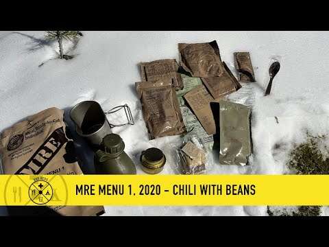 MRE Menu 1, 2020 - Chili with beans