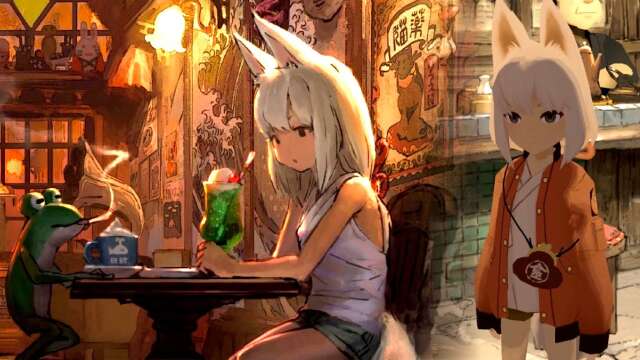 CUTE ANIME FOX GIRL FIGHTS OFF SPIRITS - Kitsune: The Journey of Adashino