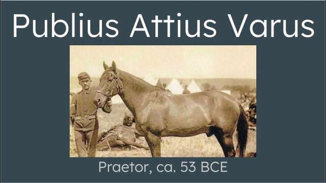 Publius Attius Varus, Praetor 53 BCE