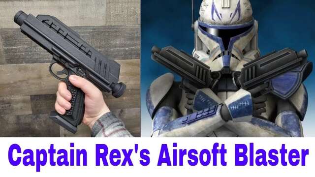 AAP-01 DC-17 Star Wars Blaster Conversion For Airsoft / Captain Rex's Blaster