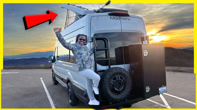 Las Vegas Nevada to Death Valley California Boondocking In ModVans MH1/X Camper Van Switch Up!
