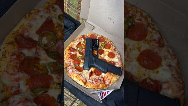 They put a Glock in my pizza?!?