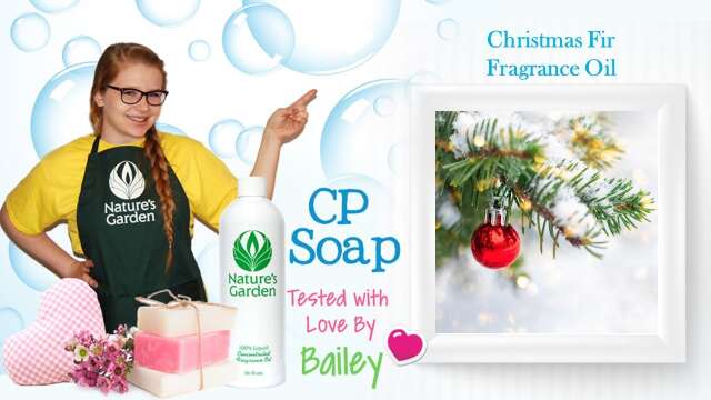 Soap Testing Christmas Fir Fragrance Oil- Natures Garden