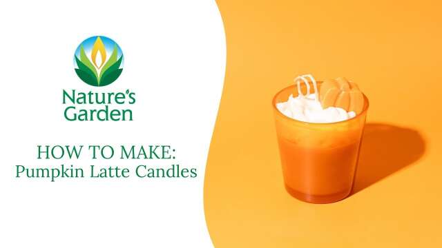 How to Make Pumpkin Latte Candles- Natures Garden