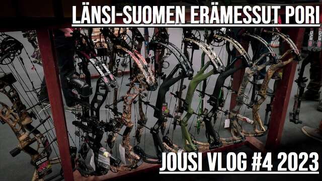 LÄNSI-SUOMEN ERÄMESSUT  // JOUSI VLOG #4 2023 #jousiammunta #metsästys #erämessut #jousimetsästys