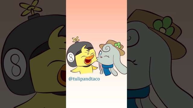Tulip x Taco kiss #animatedshort