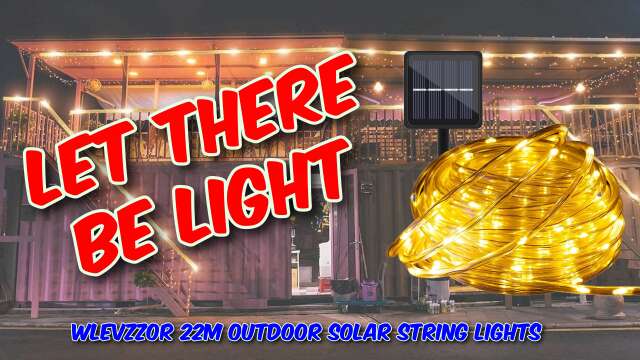 Wlevzzor 22m Outdoor Solar String Lights Review