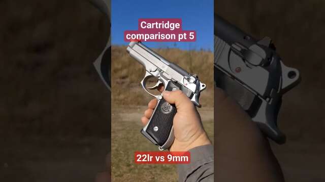 Cartridge comparison pt 5: 22lr vs 9mm