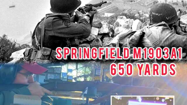 Springfield/Rock Island M1903A1 at 650 Yards
