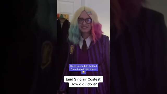 Showcasing my Enid Sinclair cosplay! | #Wednesday Cosplay Debut! #shorts