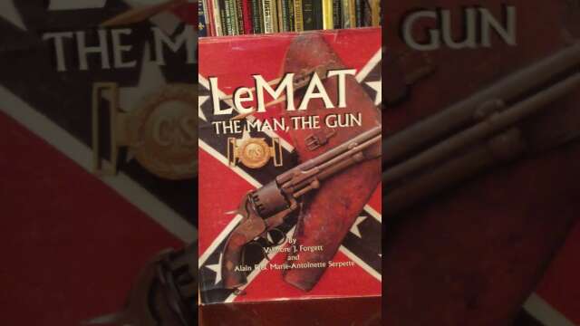LeMat Confederate Revolver and books on it