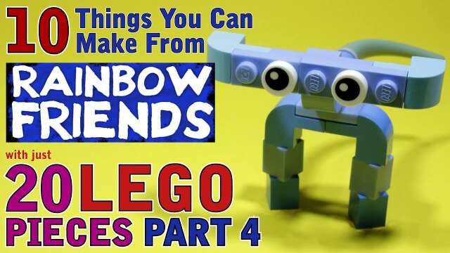 10 Rainbow Friends things you can make with 20 Lego pieces Part 4