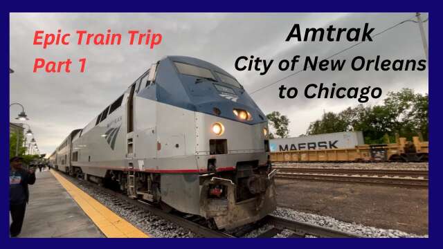 Amtrak City of New Orleans to Chicago train ride  #cityofneworleans #amtrak #epictrainride