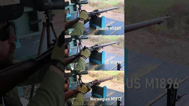Shooting Three Types of Krag Jorgensen Rifles