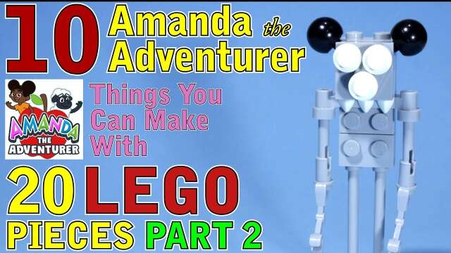 10 Amanda the Adventurer things you can make with 20 Lego pieces Part 2