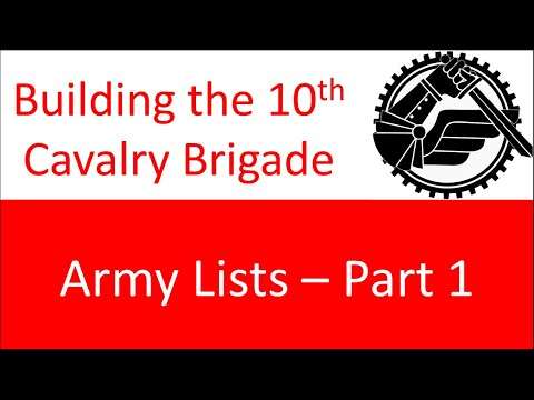 Building the 10th Cavalry Brigade: Lists below 1000 points