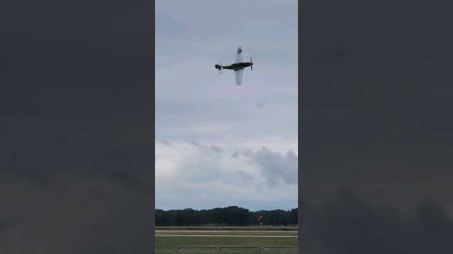 P-51 Mustang Sound - Flyby #warbirds #p51 #p51mustang #aircraft #asmr #sounds #wwii #airshow #shorts