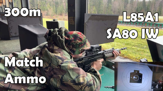 L85A1 SA80 IW At 300m With Match Ammo! + SUSAT Return To Zero Test