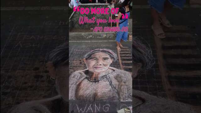 Absolutely Gorgeous Apo Whang-Od Street Painting