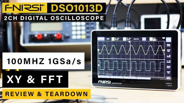 FNIRSI DSO1013D Tablet Oscilloscope ⭐ Low budget ⭐ 2 Channels 100Mhz w/ 1GSa/s sampling rare