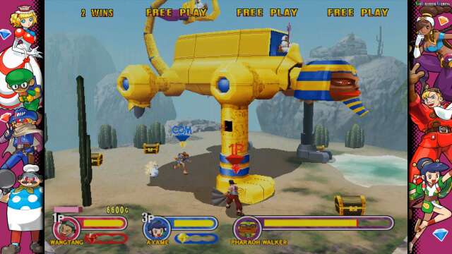 Capcom Fighting Collection 2 Power Stone 2 - Gameplay Wang-Tang