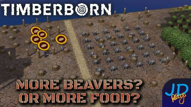 More Beavers? or More Food?🌲 Timberborn 🐻 Ep3 Bad Tide Babes 🌲 Lets Play, Walkthrough, Tutorial