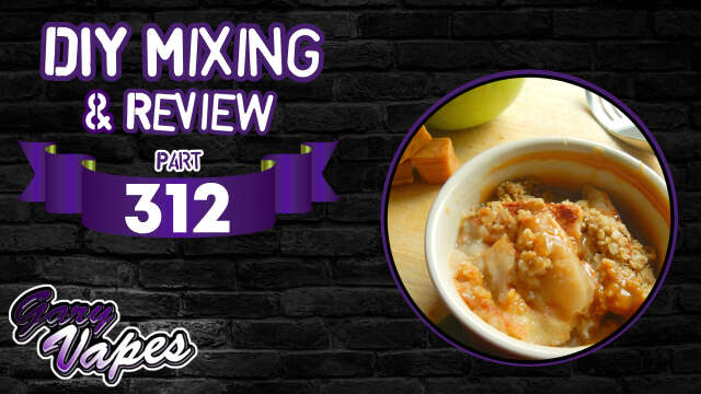 DIY E juice Mixing and Review! Caramel Apple Crumble By Bob_ohms2low
