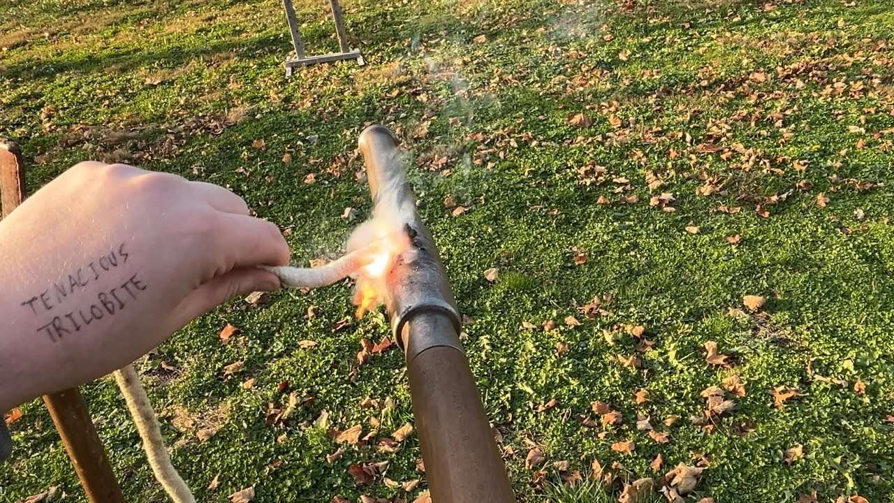 Medieval Handgonne (repro) POV firing