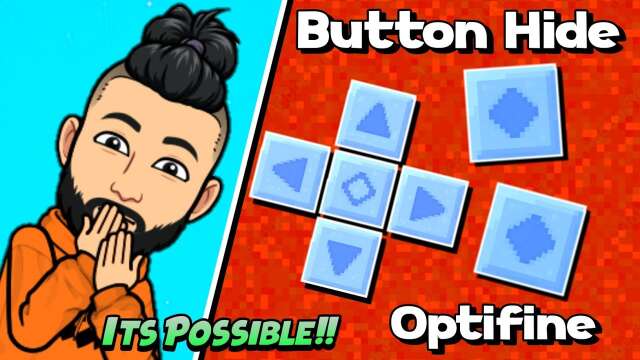 BUTTON HIDE OPTIFINE FOR POCKET EDITION | BEST OPTIFINE FOR MCPE