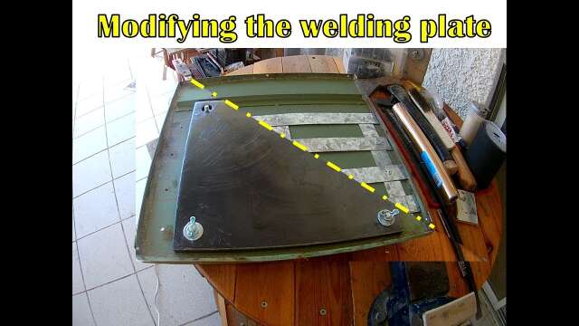 Modifying the welding plate