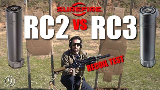 HK416 + Surefire RC2 v RC3 SOCOM, RECOIL TEST | 9HR