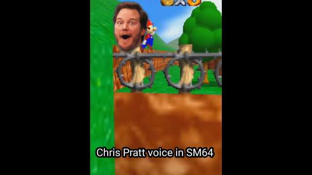 Chris Pratt voicing Mario 64 #shorts
