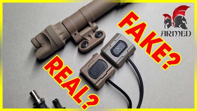 Real Unity Tactical Modlite Switch vs Chinese Clone for Surefire Flashlight