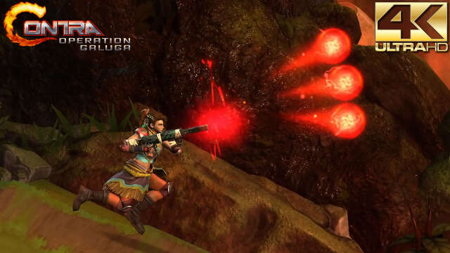 Contra Operation Galuga PC 4K Demo Gameplay - Arcade Mode: Ariana