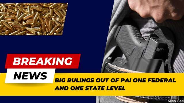 Breaking!  Law Banning Young Adults From Carrying Firearms Struck Down And More
