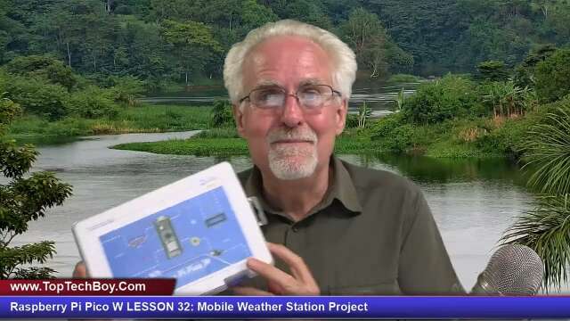 Raspberry Pi Pico W LESSON 32: Mobile Weather Station Project